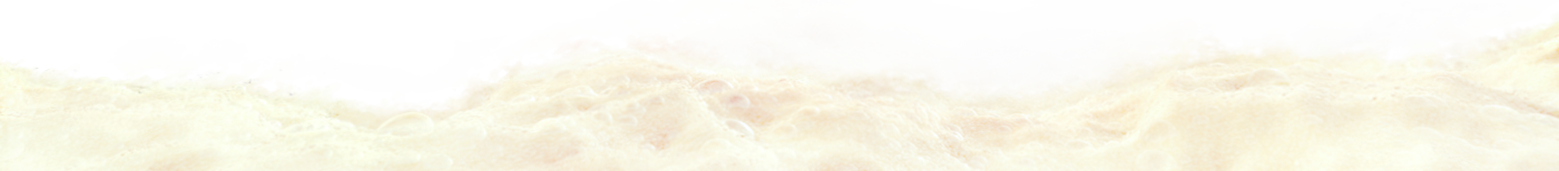 A column of light yellow foam